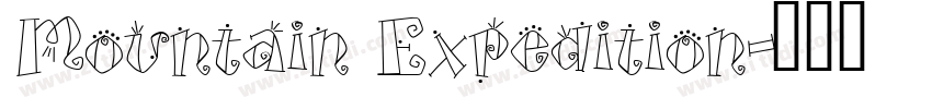 Mountain Expedition字体转换